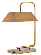 Hoxton 2-Light Table Lamp in Light Antique Brass