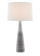 Forefront 1-Light Table Lamp in Gray with White