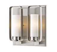 Z-Lite Aideen 2-Light Wall Sconce In Brushed Nickel