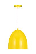 Z-Lite Z Studio Dome Pendant 1-Light Pendant Light In Yellow