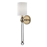 Hudson Valley Gordon 22 Inch Wall Sconce in Aged Brass