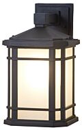 DVI Cardiff Outdoor 1-Light Outdoor Wall Sconce in Black