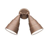 Kichler Outdoor 2 Light 11.25 Inch Small Wall Light in Bronze