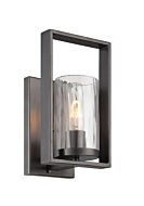 Elements 1-Light Wall Sconce in Charcoal