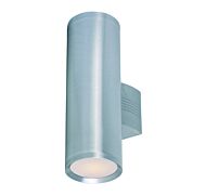 Maxim Lightray 15.75 Inch 2 Light Outdoor Wall Mount in Brushed Aluminum