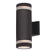Maxim Lightray 2 Light Outdoor Wall Light in Architectural Bronze