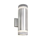 Maxim Lighting Lightray 12 Inch 2 Light Outdoor Wall Mount in Brushed Aluminum