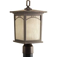 Residence 1-Light Post Lantern in Antique Bronze