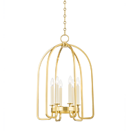 Oakville 6-Light Lantern in Aged Brass