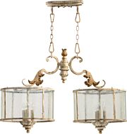 Florence 6-Light Island Pendant in Persian White
