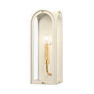 Lincroft 1-Light Wall Sconce in Vintage Gold Leaf With Soft Sand