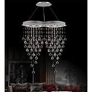 CWI Lighting Robin 6 Light Down Chandelier with Chrome finish