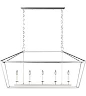 Sea Gull Dianna 5 Light Transitional Chandelier in Brushed Nickel