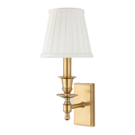 Hudson Valley Ludlow 13 Inch Wall Sconce in Aged Brass