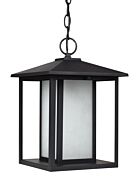 Sea Gull Hunnington Outdoor LED Pendant Lantern in Black