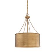 Savoy House Rochester 4 Light Pendant in Gold Patina