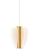 Nyra 1-Light LED Pendant in Plated Brass