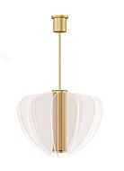 Nyra 1-Light LED Chandelier in Plated Brass