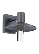 Tech Ash 10 Inch Outdoor Wall Light in Charcoal