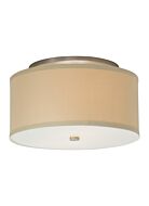 Tech Mulberry 20 Inch Ceiling Light in Satin Nickel and Desert Clay