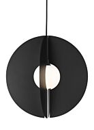 Orbel 1-Light LED Pendant in Matte Black