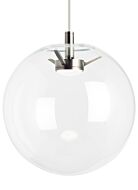 Tech Palona 2700K LED 14 Inch Pendant Light in Satin Nickel and Clear