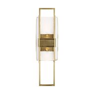 Duelle 1-Light LED Wall Sconce in Natural Brass