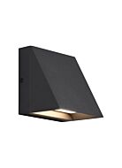 Tech Pitch LED 5 Inch Outdoor Wall Light in Black