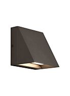 Tech Pitch LED 5 Inch Outdoor Wall Light in Bronze