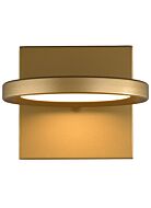 Tech Spectica 3000K LED 5 Inch Wall Sconce in Satin Gold and Acrylic