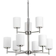 Replay 9-Light Chandelier in Polished Nickel