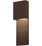 Sonneman Flat Box™ 17 Inch Wall Sconce in Textured Bronze