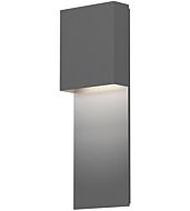 Sonneman Flat Box™ 17 Inch Wall Sconce in Textured Gray