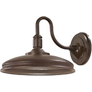 The Great Outdoors Harbison Led 10 Inch Outdoor Wall Light in Bronze with Copper Flecks