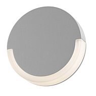 Sonneman CRCL 6 Inch LED Wall Sconce in Textured Gray