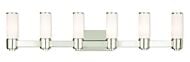Weston 6-Light Wall Sconce with Bathroom Vanity Light Light in Polished Nickel