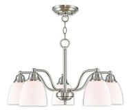 Somerville 5-Light Chandelier with Ceiling Mount in Brushed Nickel
