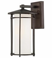 The Great Outdoors Addison Park 13 Inch Outdoor Wall Light in Dorian Bronze
