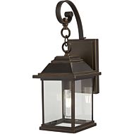 The Great Outdoors Mariner'S Pointe 18 Inch Outdoor Wall Light in Oil Rubbed Bronze with Gold High