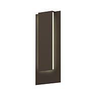 Sonneman Reveal 19 Inch LED Wall Sconce in Textured Bronze