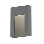 Sonneman Inset 11 Inch LED Wall Sconce in Textured Gray