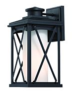 The Great Outdoors Lansdale 13 Inch Outdoor Wall Light in Black