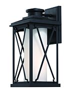 The Great Outdoors Lansdale 16 Inch Outdoor Wall Light in Black