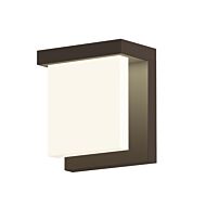 Sonneman Glass Glow2 5.75 Inch LED Wall Sconce in Textured Bronze