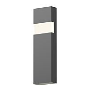 Sonneman Band 21 Inch LED Wall Sconce in Textured Gray