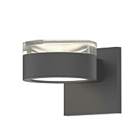Sonneman REALS 2.5 Inch 2 Light Up/Down LED Wall Sconce in Textured Gray