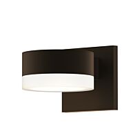 Sonneman REALS 2.5 Inch 2 Light LED Up/Down Wall Sconce in Textured Bronze