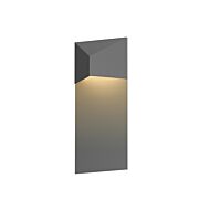 Sonneman Triform 13 Inch Panel LED Wall Sconce in Textured Gray