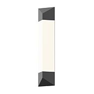 Sonneman Triform 24 Inch LED Wall Sconce in Textured Gray