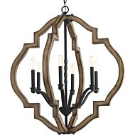 Spicewood 6-Light Chandelier in Gilded Iron